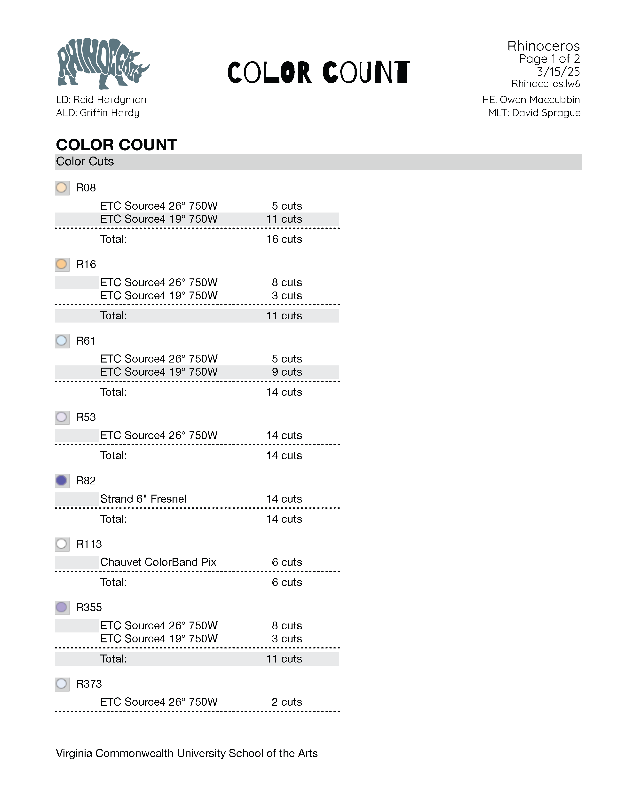 Color Count